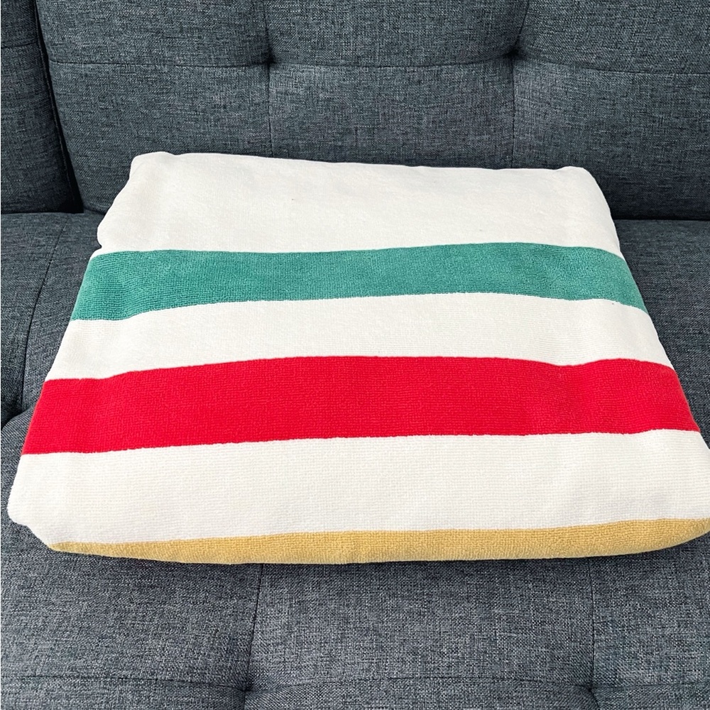 Pendleton 100% Cotton Beach Towel Hudson Bay Stripe Style 68” x 38”